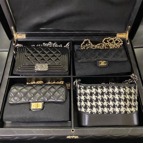 chanel set of 4 mini bags|Chanel mini bag price.